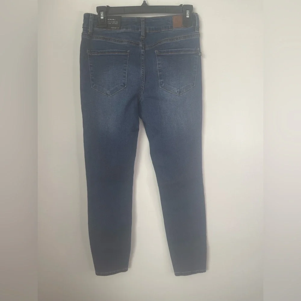 NWT Tahari Blue Skinny Jeans with Stretch and Tapered Leg - Picture 11 of 11